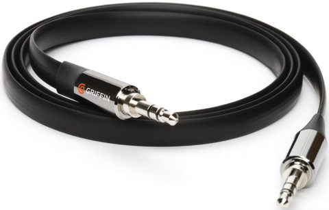 Griffin Aux Audio Flat Cable (0.9m Black)