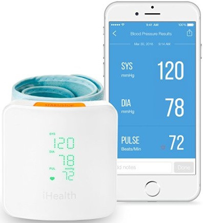 iHealth View Wireless Wrist Blood Pressure Monitor with Display for iOS and Android