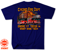 Unofficial Chicago Fire Department Station 117 Shirt