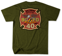 Unofficial Baltimore City Fire Department Squad 40 Shirt