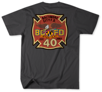 Unofficial Baltimore City Fire Department Truck 12 Shirt