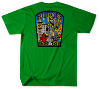 Unofficial Baltimore City Fire Department Engine 35 Shirt 