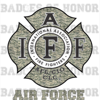 IAFF USAF CAMO Decal