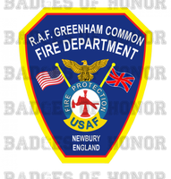 RAF Greenham Common Fire Protection Unoffical Shirt