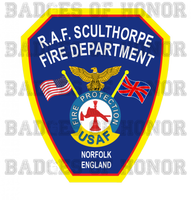 RAF Sculthorpe Fire Protection Unoffical Shirt