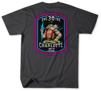 Unofficial Charlotte Fire Department Station 30 Shirt v2