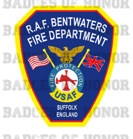 RAF Bentwaters Fire Department Decal