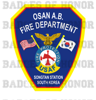 Osan Air Base Fire Department Decal