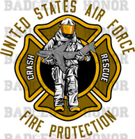 USAF Crash Firefighter Decal