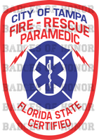 Tampa Fire Department Retro Paramedic Decal