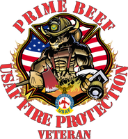 USAF Prime Beef Firefighter Decal