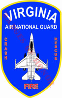 Virginia ANG Crash Fire Rescue Shirt
