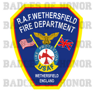 RAF Wethersfield Fire Department Shirt