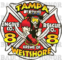 Tampa Fire Rescue Station 8 decal