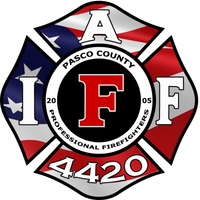 Pasco County Firefighters Local 4420 American Flag Shirt