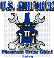 McDonnell Douglas F-4 Phantom II  Airforce Crew Chief Shirt 