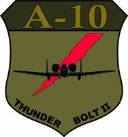 Fairchild Republic A-10 Thunderbolt II Desert Logo OD Green Shirt
