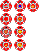 Fire Department Rank Shirts