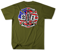 Unofficial Charlotte Fire Department Station 21 Shirt 