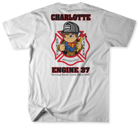  Unofficial Charlotte Fire Department Station 37 Shirt 