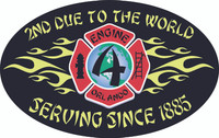 Orlando Fire Dept Unofficial Station 4 "2nd Due to the World" Shirt
