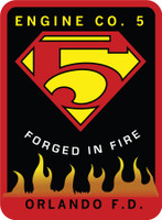 Orlando Fire Dept Unofficial Station 5 "Forged in Fire " Shirt