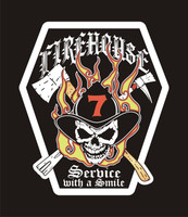 Orlando Fire Dept Unofficial Station 7 "Service with a Smile" Shirt
