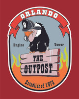 Orlando Fire Dept Unofficial Station 9 "The Outpost" Shirt
