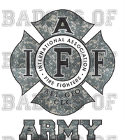 IAFF Army Decal