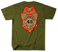 Unofficial  Indianapolis Fire Department Station 45 Shirt