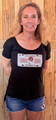 Ladies Scoop Neck License Plate Tee