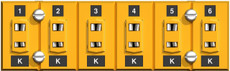 Low Temperature K-Type, 6 Circuit Strip Panel (400F Max)