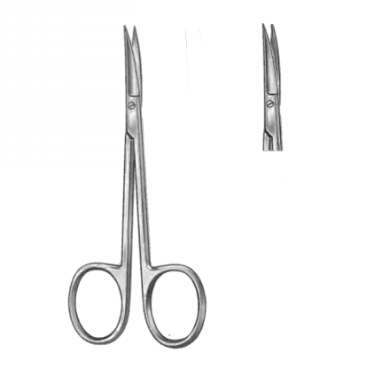 IRIS Scissors, Curved, Sharp/Blunt, (114cm)4-1/2