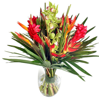 Exotic tropical flowers for delivery in Sweden.