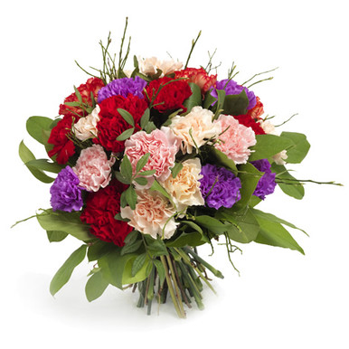 Flower arrangement composed by carnations.