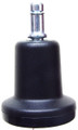 Bell glide for office chair, designed to replace 2" caster without changing seating height.