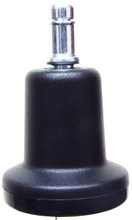 Bell glide for office chair, designed to replace 2" caster without changing seating height.