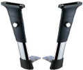 Metal adjustable arm rest with standard 4" hole center.  Made in Taiwan.
