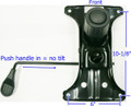 Chair mechanism with tilt for gas cylinder.  Made in Taiwan.  Seat plate for office chair.