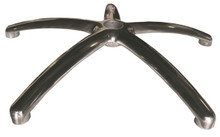 Polished 24.5" aluminum base for office chair or movable stand.  Made in Taiwan.