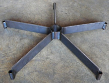 Raw metal base 25" to add wood cap on top of base to use as gaming chair.  Or use it for antique style billard room chair.