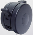 75mm 3" hard riveted wheel caster with brake, black with many stems to choose from