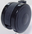75mm 3" riveted black soft wheel caster, soft wheel don't damage hardwood floor