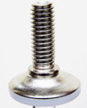 1-1/8" glide, white base, nickel shell, mounting stem