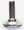 1-1/8" glide, white base, nickel shell, mounting stem