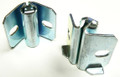 Caster socket for welding.  Weld this to the inside corner then you can install caster with 7/16" grip ring stem.