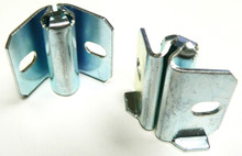 Caster socket for welding.  Weld this to the inside corner then you can install caster with 7/16" grip ring stem.