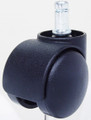 50mm caster 38mm cup barrel with 7/16" x 7/8" grip ring stem.  Used on many Office Depot or Office Max or Costco office chair.