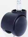 55mm hooded caster with 45mm cup barrel for office chair with 7/16" x 7/8" grip ring stem