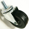 2" thermoplastic rubber wheel caster with 3/8" - 16 x 3/4" stem and brake or no brake